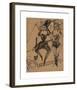 Two Dancers with a Cat-Ernst Ludwig Kirchner-Framed Premium Giclee Print