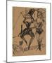 Two Dancers with a Cat-Ernst Ludwig Kirchner-Mounted Premium Giclee Print