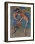 Two Dancers with Yellow Corsages, C.1902-Edgar Degas-Framed Giclee Print