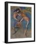 Two Dancers with Yellow Corsages, C.1902-Edgar Degas-Framed Giclee Print