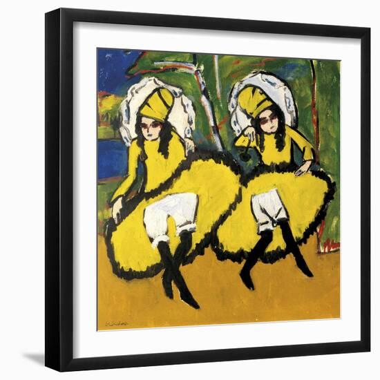 Two Dancers-Ernst Ludwig Kirchner-Framed Giclee Print