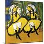 Two Dancers-Ernst Ludwig Kirchner-Mounted Giclee Print