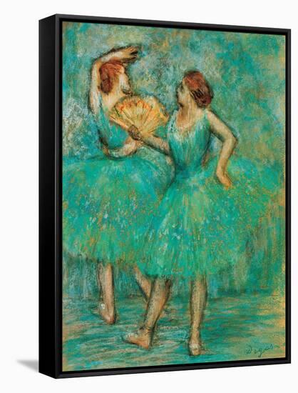 Two Dancers-Edgar Degas-Framed Stretched Canvas