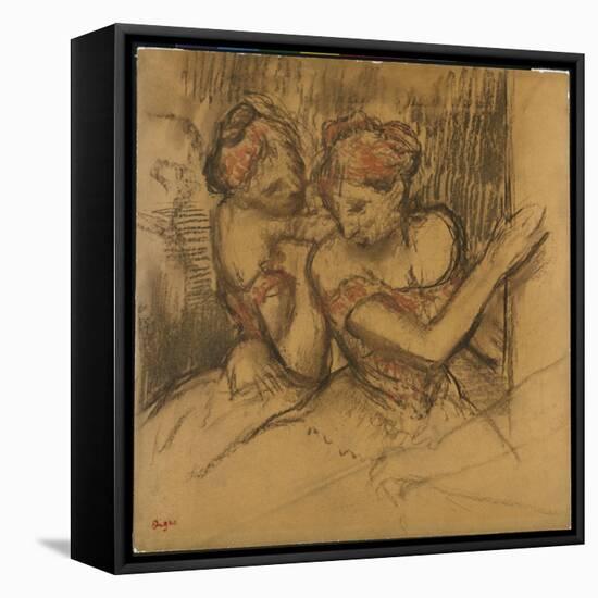 Two Dancers-Edgar Degas-Framed Stretched Canvas