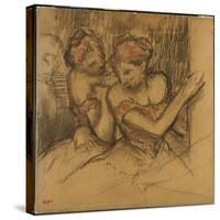 Two Dancers-Edgar Degas-Stretched Canvas