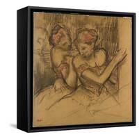 Two Dancers-Edgar Degas-Framed Stretched Canvas