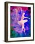 Two Dancing Ballerinas Watercolor 1-Irina March-Framed Art Print