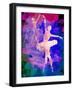 Two Dancing Ballerinas Watercolor 1-Irina March-Framed Art Print