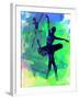 Two Dancing Ballerinas Watercolor 3-Irina March-Framed Art Print