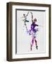 Two Dancing Ballerinas Watercolor 4-Irina March-Framed Art Print