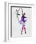 Two Dancing Ballerinas Watercolor 4-Irina March-Framed Art Print