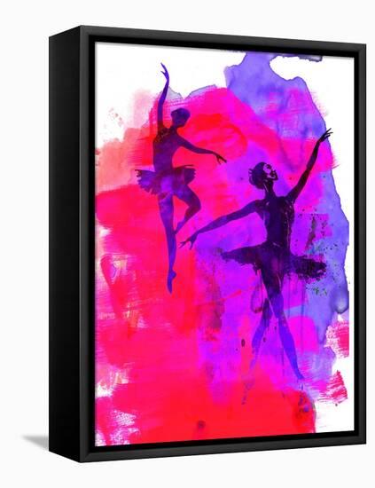 Two Dancing Ballerinas-Irina March-Framed Stretched Canvas