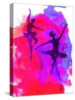 Two Dancing Ballerinas-Irina March-Stretched Canvas