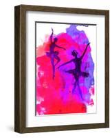 Two Dancing Ballerinas-Irina March-Framed Art Print