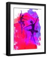 Two Dancing Ballerinas-Irina March-Framed Art Print