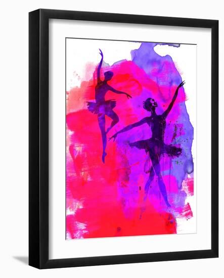 Two Dancing Ballerinas-Irina March-Framed Art Print