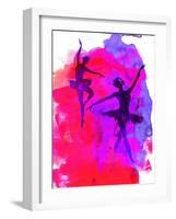 Two Dancing Ballerinas-Irina March-Framed Art Print