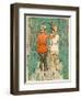 Two Danish Women Go Cycling in the Woods-null-Framed Art Print