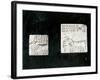 Two Decorated Seals Depicting a Zebu and a Bull, from Mohenjodaro, Protohistoric-Harappan-Framed Giclee Print