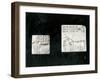 Two Decorated Seals Depicting a Zebu and a Bull, from Mohenjodaro, Protohistoric-Harappan-Framed Giclee Print
