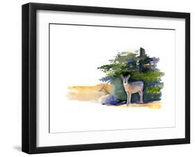 Two Deer, 2014-John Keeling-Framed Giclee Print