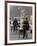 Two Delivery Riders Carry a Dentists Drill and Chair Along a Beijing Street January 4-null-Framed Photographic Print