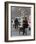 Two Delivery Riders Carry a Dentists Drill and Chair Along a Beijing Street January 4-null-Framed Photographic Print