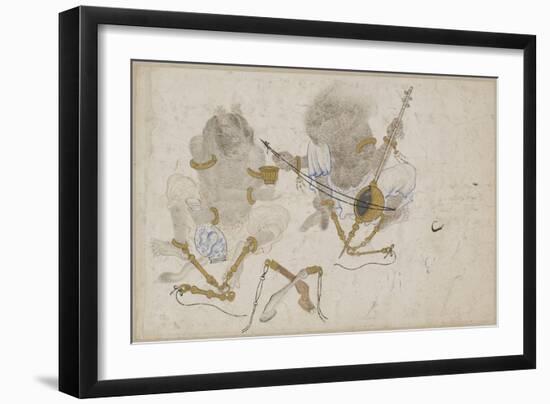 Two Demons, Fettered, 15th Century-null-Framed Giclee Print