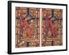 Two Designs for Stained Glass: Two Angels: and Madonna of the Woods-Harry Clarke-Framed Giclee Print