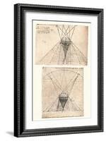 Two diagrams illustrating the theory of light and shade, c1472-c1519 (1883)-Leonardo Da Vinci-Framed Giclee Print