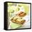 Two Different Focaccia Pizzas-Dave King-Framed Stretched Canvas