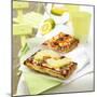 Two Different Focaccia Pizzas-Dave King-Mounted Photographic Print