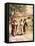 Two disciples walk with Jesus - Bible-William Brassey Hole-Framed Stretched Canvas