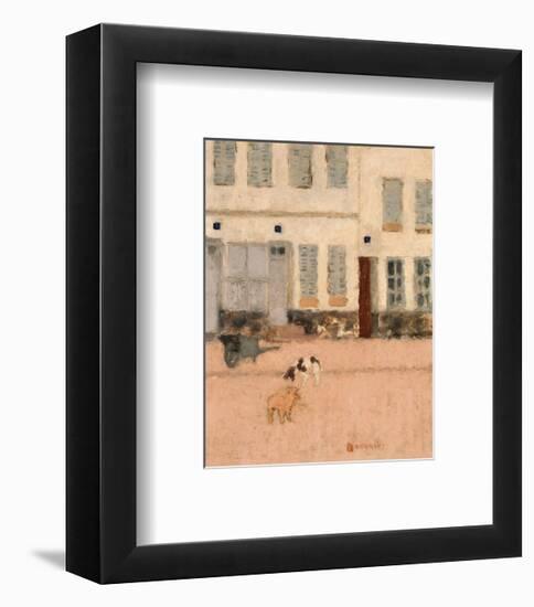 Two Dogs in a Deserted Street-Pierre Bonnard-Framed Premium Giclee Print