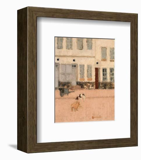 Two Dogs in a Deserted Street-Pierre Bonnard-Framed Premium Giclee Print