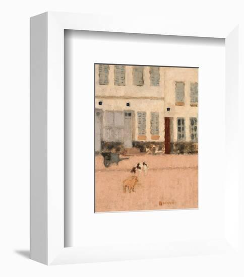 Two Dogs in a Deserted Street-Pierre Bonnard-Framed Premium Giclee Print