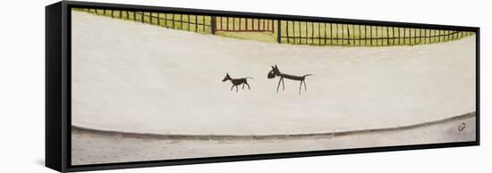Two Dogs-Chris Ross Williamson-Framed Stretched Canvas