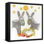 Two Donkeys-Tony Todd-Framed Stretched Canvas