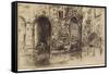 Two Doorways from The Second Venice Set, 1879-1880-James Abbott McNeill Whistler-Framed Stretched Canvas