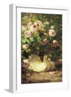 Two Doves-Alphonse Muraton-Framed Giclee Print