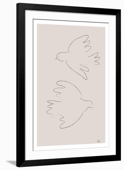 Two Doves-1x Studio II-Framed Giclee Print