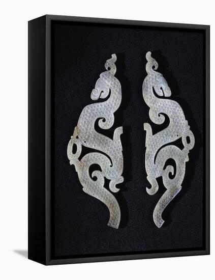 Two Dragons, circa 475-221 BC-null-Framed Stretched Canvas