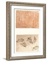 Two drawings, c1472-c1519 (1883)-Leonardo Da Vinci-Framed Giclee Print