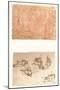 Two drawings, c1472-c1519 (1883)-Leonardo Da Vinci-Mounted Giclee Print