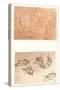 Two drawings, c1472-c1519 (1883)-Leonardo Da Vinci-Stretched Canvas
