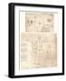 Two drawings illustrating the theory of the proportions of the human figure, c1472-c1519 (1883)-Leonardo Da Vinci-Framed Giclee Print