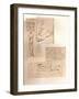 Two drawings illustrating the theory of the proportions of the human figure, c1472-c1519 (1883)-Leonardo Da Vinci-Framed Giclee Print