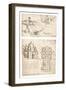 Two drawings of churches, c1472-c1519 (1883)-Leonardo Da Vinci-Framed Giclee Print