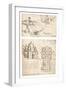 Two drawings of churches, c1472-c1519 (1883)-Leonardo Da Vinci-Framed Giclee Print