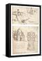 Two drawings of churches, c1472-c1519 (1883)-Leonardo Da Vinci-Framed Stretched Canvas